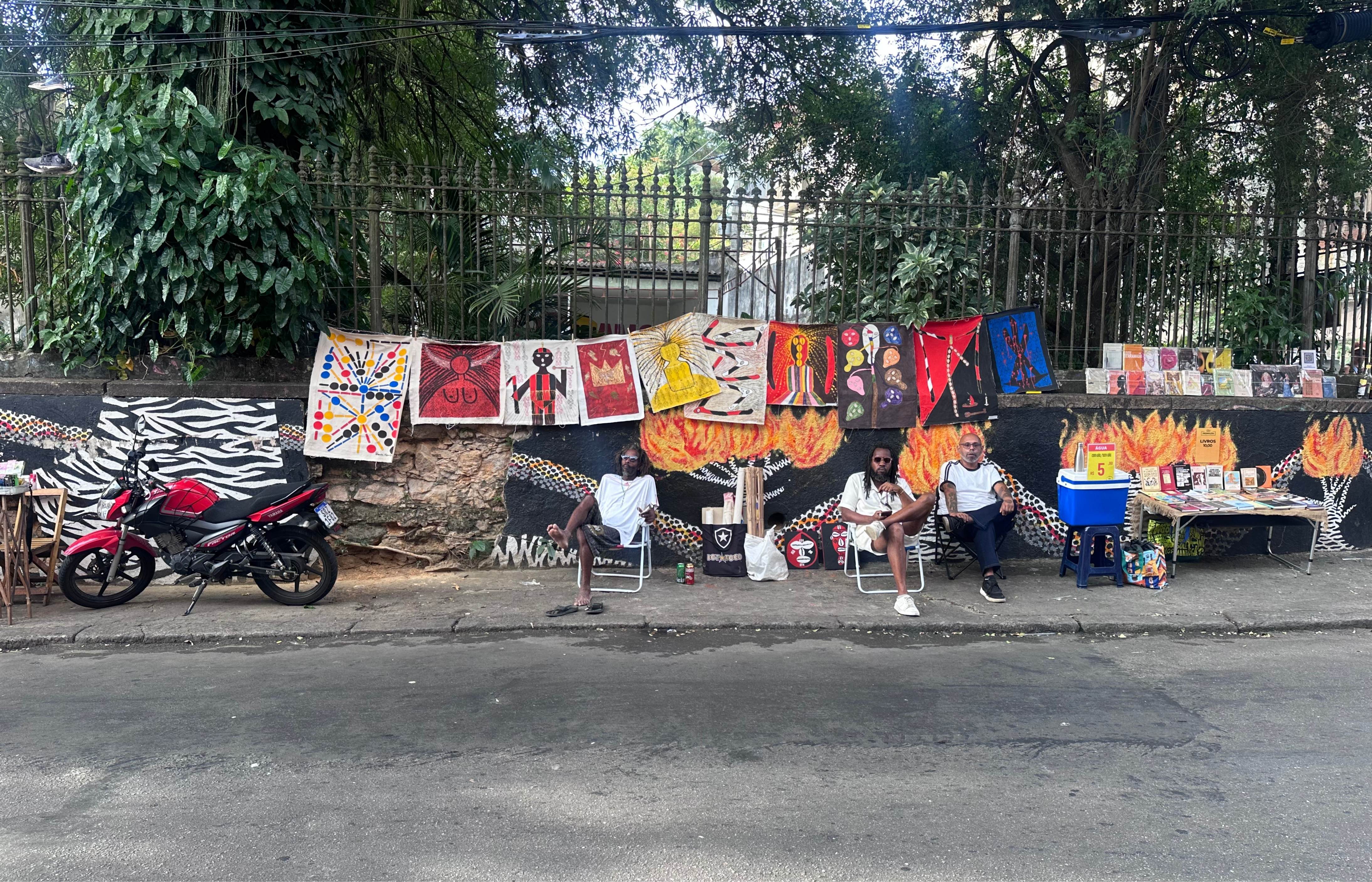 Artistas callejeros en Santa Teresa